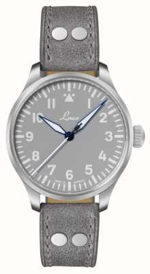 Laco Augsburg Grau Automatic (39mm) Grey Dial / Grey Leather Strap 862161