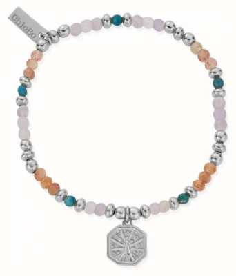 ChloBo Island Energy DIVINE CONNECTION Coloured Beads Bracelet - 925 Sterling Silver SBSLA3282