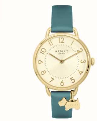 Radley Women's | Gold Dial | Teal Leather Strap RY21616