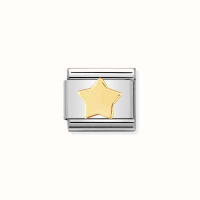 Nomination COMPOSABLE Classic FUN STAR in Stainless Steel with Bonded Yellow Gold 030110/17