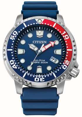 Citizen Men's Promaster Diver | Eco-Drive | Blue Dial | Blue Polyurethane Strap BN0168-06L