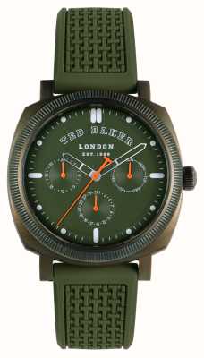 Ted Baker Men's Caine Green Dial Green Silicone Strap BKPCNS309