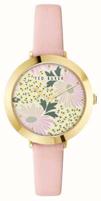 Ted Baker Women's Ammy Floral Dial Pink Leather Strap BKPAMS304