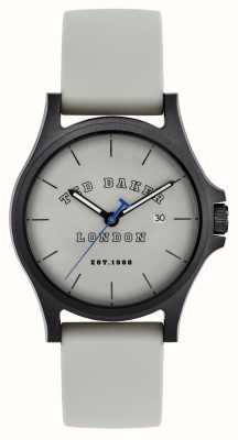 Ted Baker Men's Irby Grey Dial Grey Silicone Strap BKPIRS303