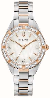 Bulova Women's Classic Sutton Mother-of-Pearl Dial / Two-Tone Stainless Steel Bracelet 98R281