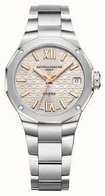 Baume & Mercier Women's Riviera Automatic (33mm) Champagne Dial / Stainless Steel Bracelet M0A10730