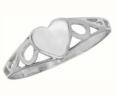 James Moore TH James Moore TH Sterling Silver Babies Heart Ring Size J G7399/J