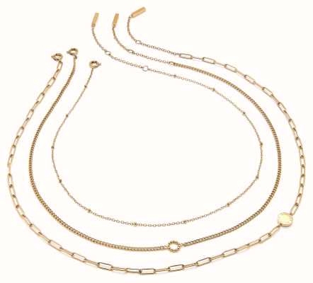 Olivia Burton Classic Illusion Gold-Tone Stacking Necklace Set 24100074