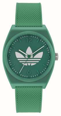 Adidas PROJECT TWO Green Dial Green Resin Strap AOST23050