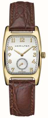 Hamilton American Classic Boulton Quartz *As Seen In Indiana Jones* (27mm) White Dial / Brown Calf Leather H13431553