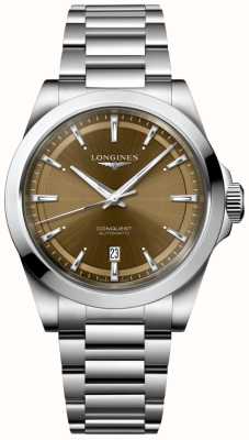 LONGINES Conquest Automatic (41mm) Sunray Brown Dial / Stainless Steel Bracelet L38304626