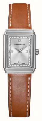Herbelin Art Deco Quartz (22mm) Silver Dial / Brown Leather 17577AP22GD
