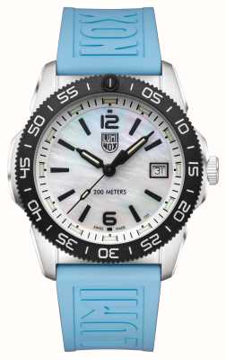 Luminox Pacific Diver Ripple (39mm) Mother of Pearl Dial / Light Blue Rubber XS.3124M