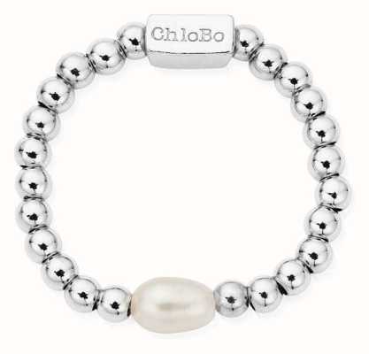 ChloBo Mini Pearl Ring Size Small Sterling Silver SR1RP