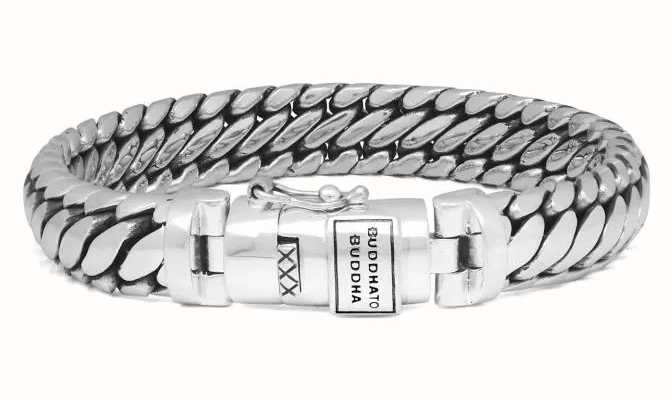 Buddha To Buddha 'Ben' Sterling Silver Handmade Bracelet - 070 - (Size F) 001J010700102