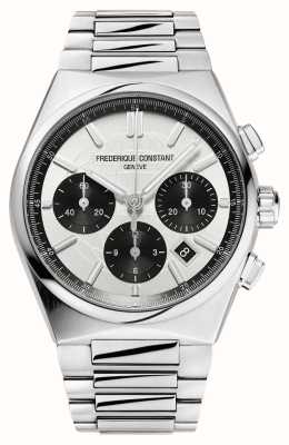 Frederique Constant Highlife Chronograph Automatic (41mm) White Dial / Stainless Steel Bracelet FC-391SB4NH6B