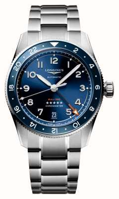 LONGINES Spirit Zulu GMT (39mm) Blue Dial / Stainless Steel Bracelet L38024936