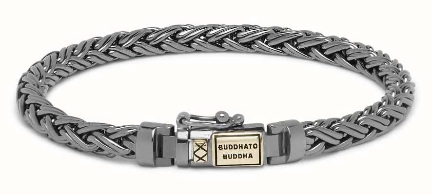 Buddha To Buddha Katja XS Bracelet Black Rhodium Shine Gold 14ct Details J170BR SG - (Size E) 001K01170D705