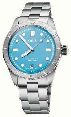 ORIS Divers Sixty-Five Cotton Candy (38mm) Blue Dial / Stainless Steel Bracelet 01 733 7771 4055-07 8 19 18