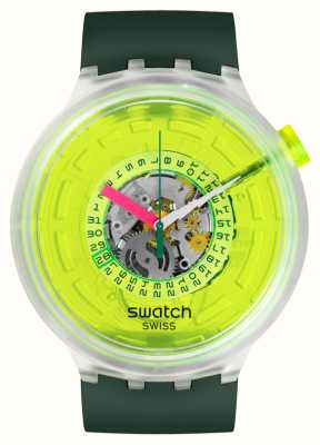 Swatch BLINDED BY NEON Green Neon Dial / Green Bio-Sourced Strap SB05K400