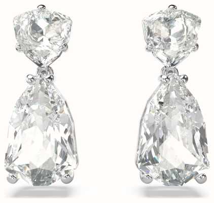 Swarovski Mesmera Drop Earrings Rhodium Plated White Crystal 5661683