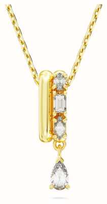 Swarovski Dextera Pendant Necklace Gold-Tone Plated White Crystals 5663333