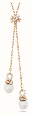 Swarovski Originally Y Pendant Necklace Rose Gold-Tone Plated White Crystals 5669521