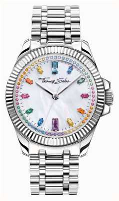 Thomas Sabo Women's Divine Rainbow (33mm) Mother-of-Pearl Dial / Stainless Steel Bracelet WA0394-201-201-33