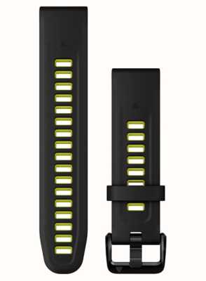 Garmin QuickFit® 20 Strap Only Black and Electric Lime Silicone 010-13279-03