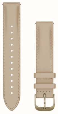 Garmin Quick Release Strap (18mm) Light Sand Leather / Cream Gold Hardware - Strap Only 010-12932-60