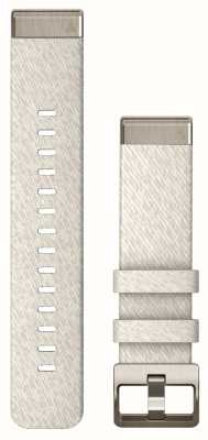 Garmin QuickFit® 20 Strap Only Cream Heathered Nylon With Soft Gold Hardware 010-13279-08