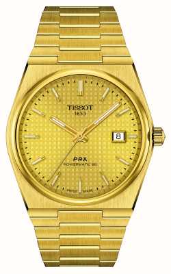 Tissot PRX Powermatic 80 (40mm) Gold Dial / Gold PVD Stainless Steel T1374073302100