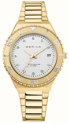 Bering Women's Arctic Sailing (36mm) Silver Dial / Gold PVD Stainless Steel Bracelet 18936-734
