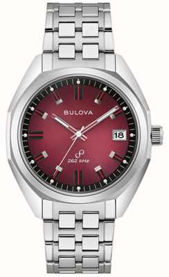 Bulova Men's Jet Star Red Dial / Stainless Steel Bracelet 96B401