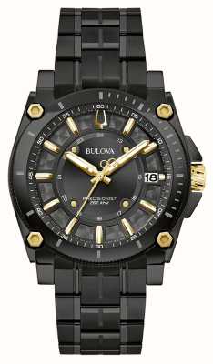 Bulova Men's Icon (40mm) Black Dial / Black Stainless Steel Bracelet 98B408