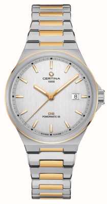 Certina DS-7 POWERMATIC 80 (39mm) Silver Dial / Two Tone Stainless Steel Bracelet C0434072203100