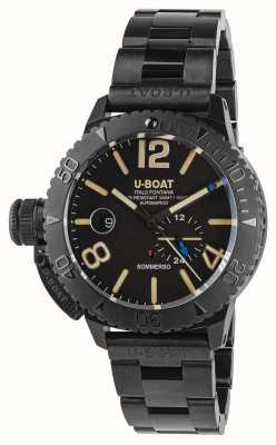 U-Boat Sommerso 300m Automatic (46mm) Black Dial / Black DLC Bracelet 9015/MT
