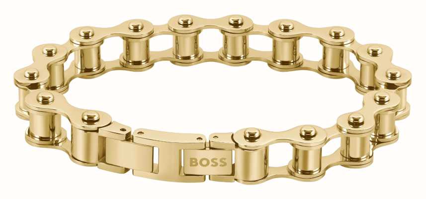 BOSS Jewellery Cycle Gold Tone IP Stainless Steel Chain Bracelet 1580532