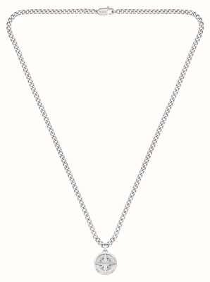 BOSS Jewellery North Stainless Steel Compass Chain Necklace 1580544