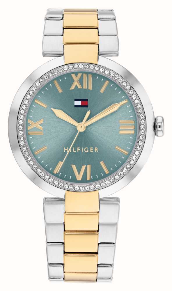 Tommy Hilfiger Women's Alice (34mm) Blue Dial / Two-Tone Stainless ...