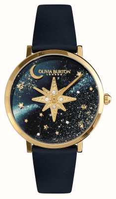 Olivia Burton Celestial Nova Blue Celestial Dial / Blue Leather Strap 24000081