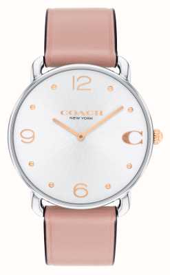 Coach Women's Elliot (36mm) Silver Dial / Pink Leather Strap 14504199