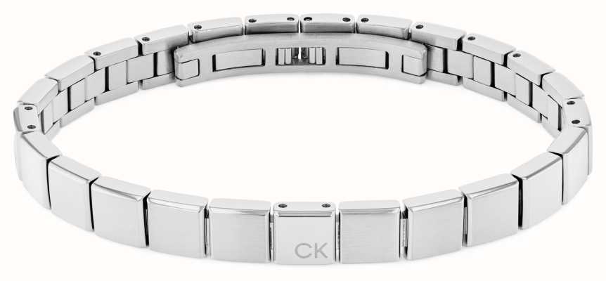 Calvin Klein Men's Minimalistic Squares Stainless Steel Bracelet 35000488