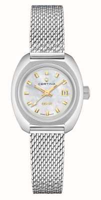 Certina Women's DS-2 Lady Powermatic 80 (27.5mm) Mother-of-Pearl Dial / Stainless Steel Mesh Bracelet C0242071111100