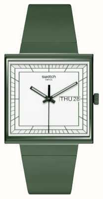Swatch Bioceramic What If... Green (33.25mm) White Dial / Green Strap SO34G700