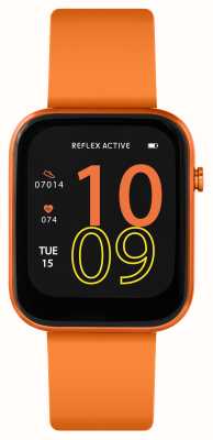 Reflex Active Series 12 Multi-Function Smartwatch (38mm) Digital Dial / Citrus Orange Silicone RA12-2155