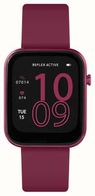 Reflex Active Series 12 Multi-Function Smartwatch (38mm) Digital Dial / Berry Red Silicone RA12-2158