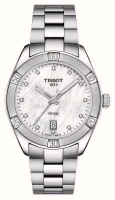 Tissot PR 100 Sport Chic Diamond (36mm) Mother of Pearl Dial / Stainless Steel T1019101111600