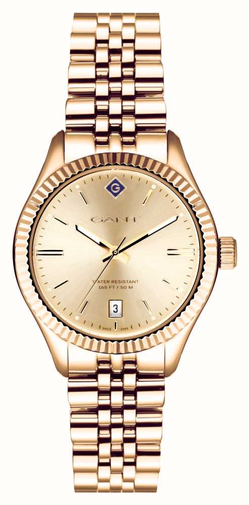 GANT SUSSEX (34mm) Gold Dial / Gold PVD Stainless Steel G136015 - First ...