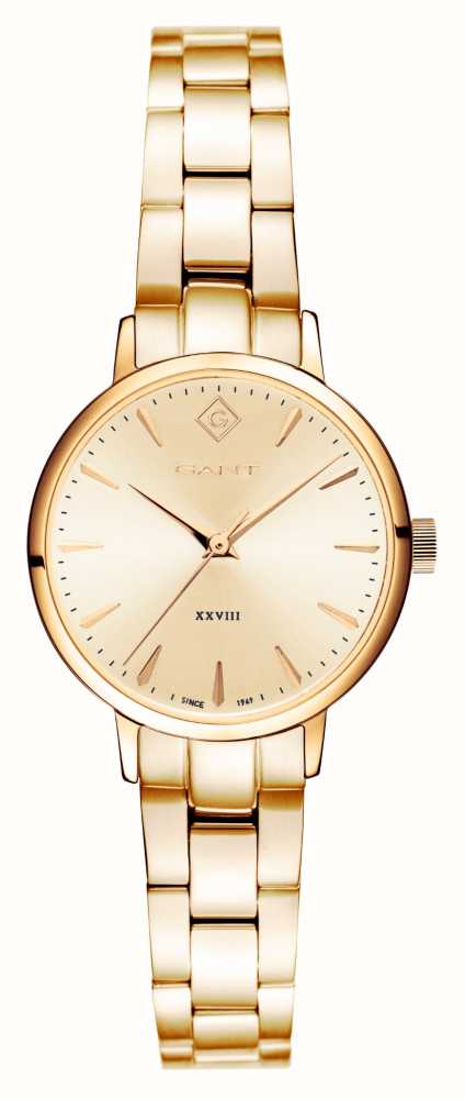 GANT PARK AVENUE 28 (28mm) Gold Dial / Gold PVD Stainless Steel G126012 ...